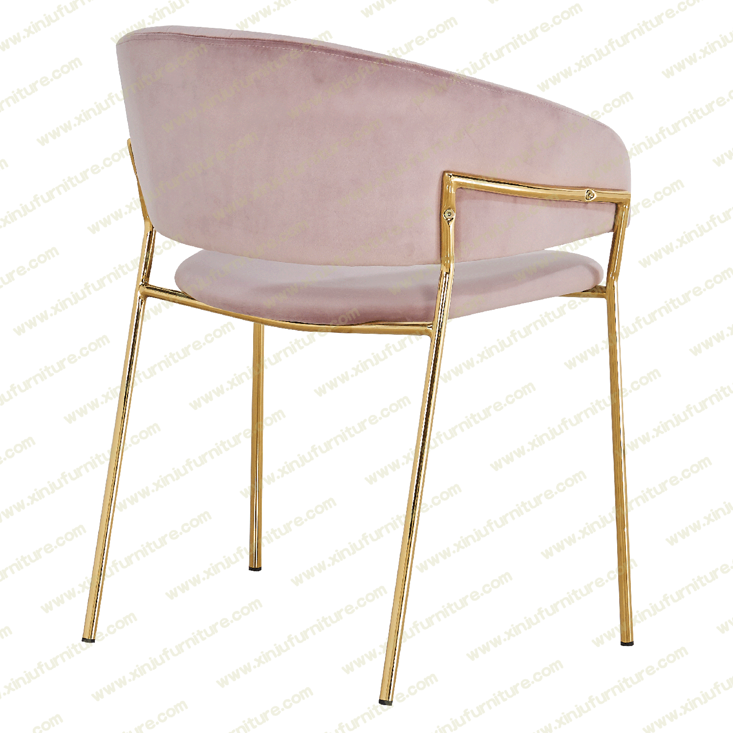 Simple modern pink dining chair