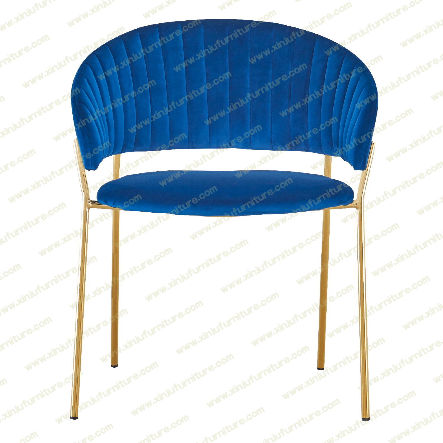 Simple modern dark blue dining chair