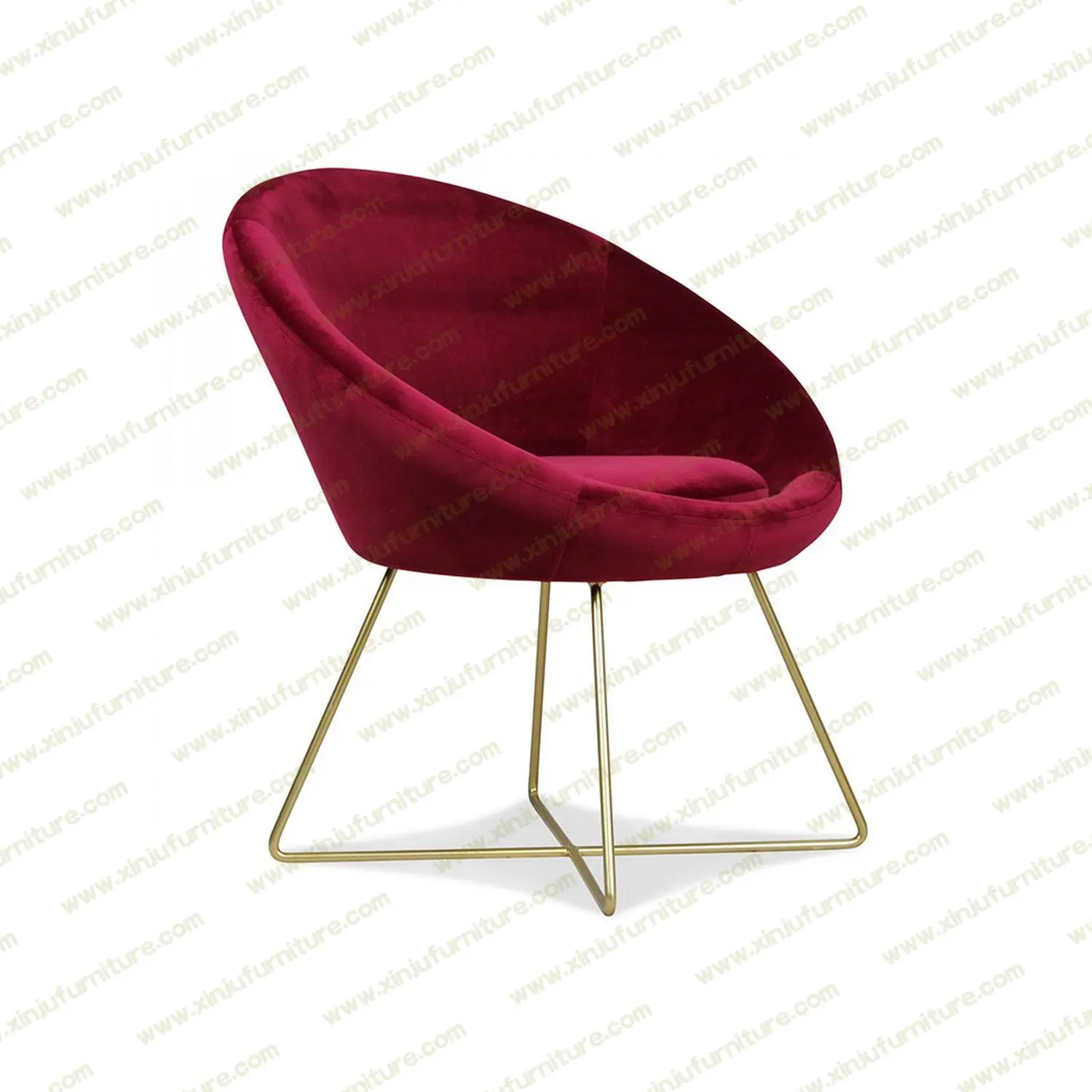 Round back comfortable tufted colorful household leisure chair