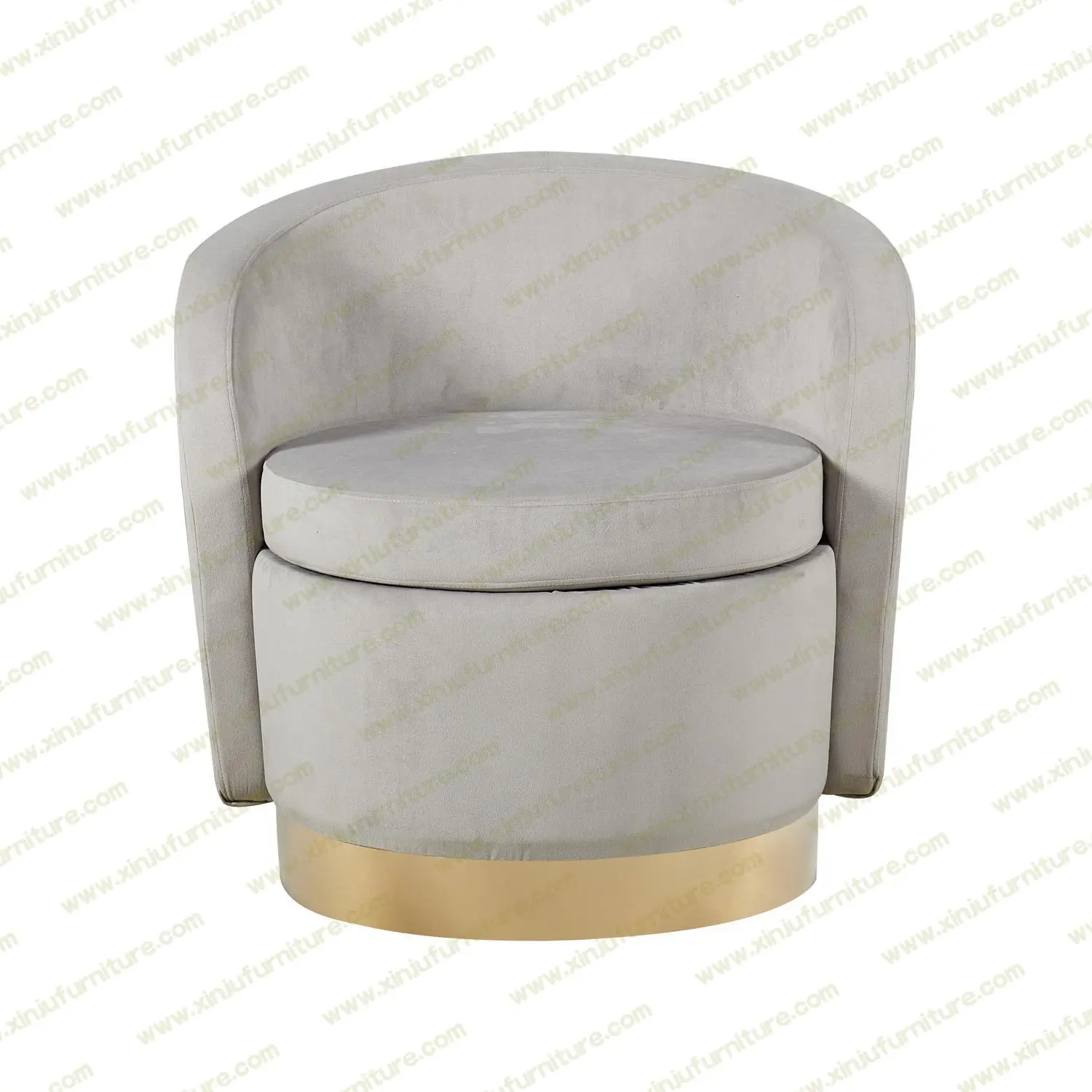 Durable and beautiful Ottoman chair gray