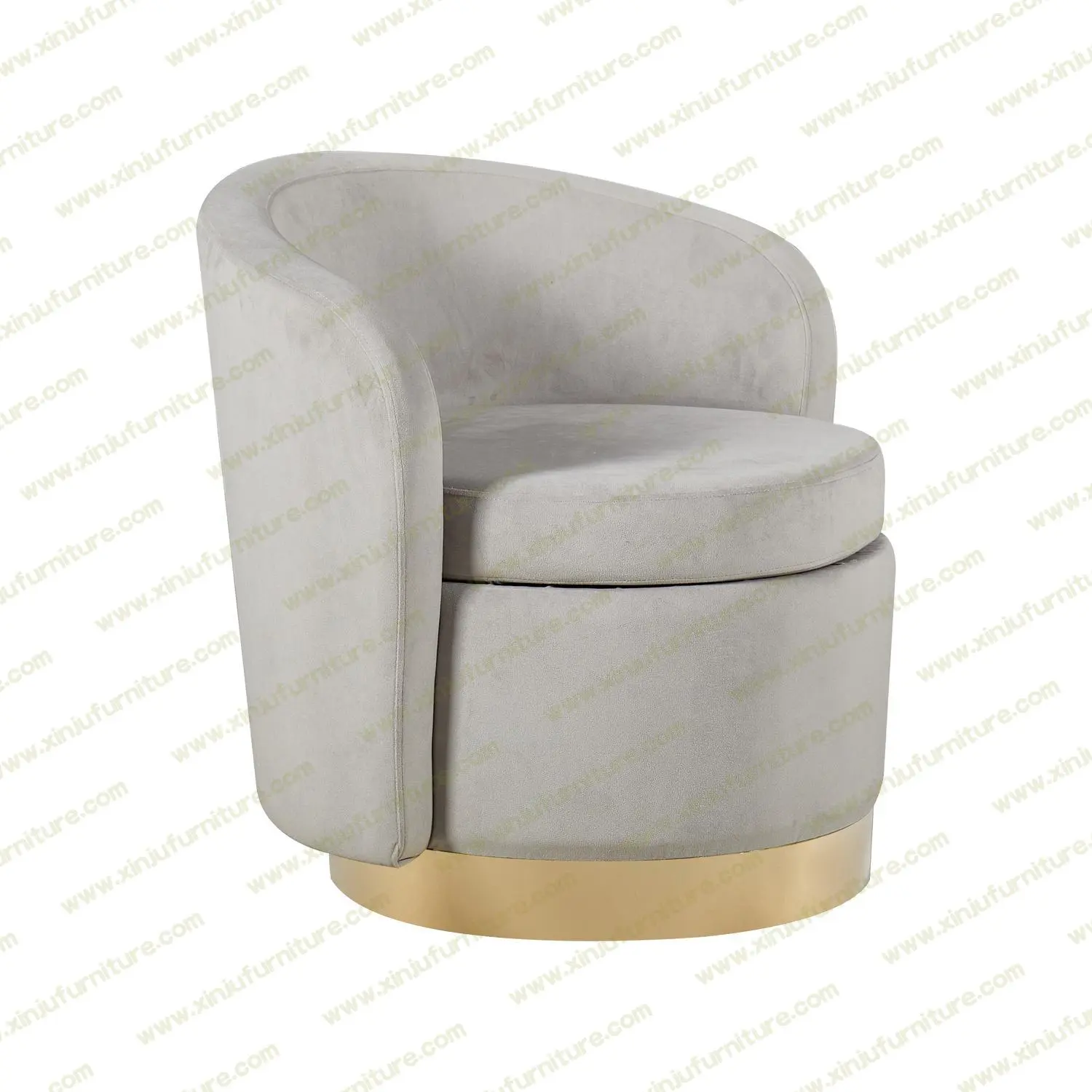Durable and beautiful Ottoman chair gray