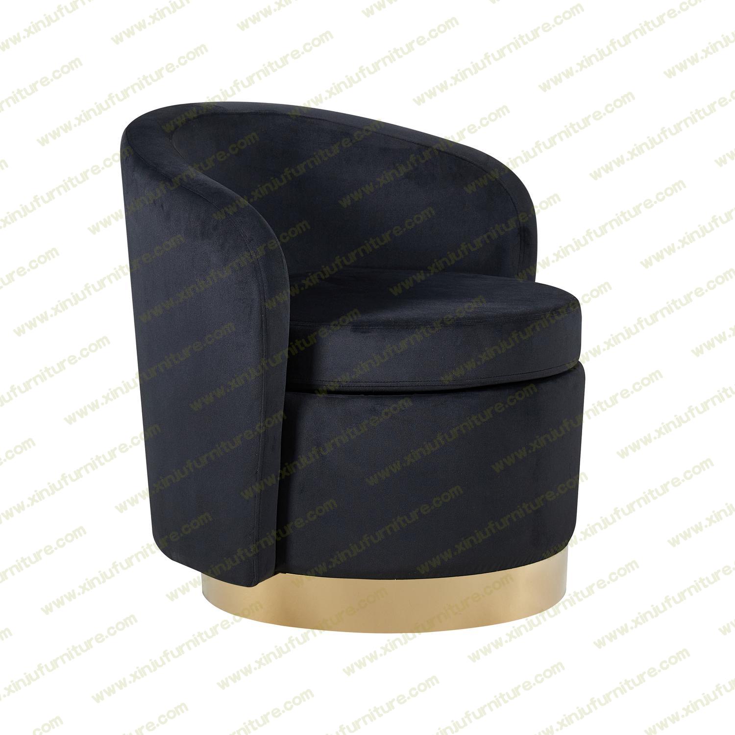 Durable and beautiful Ottoman Chair Black