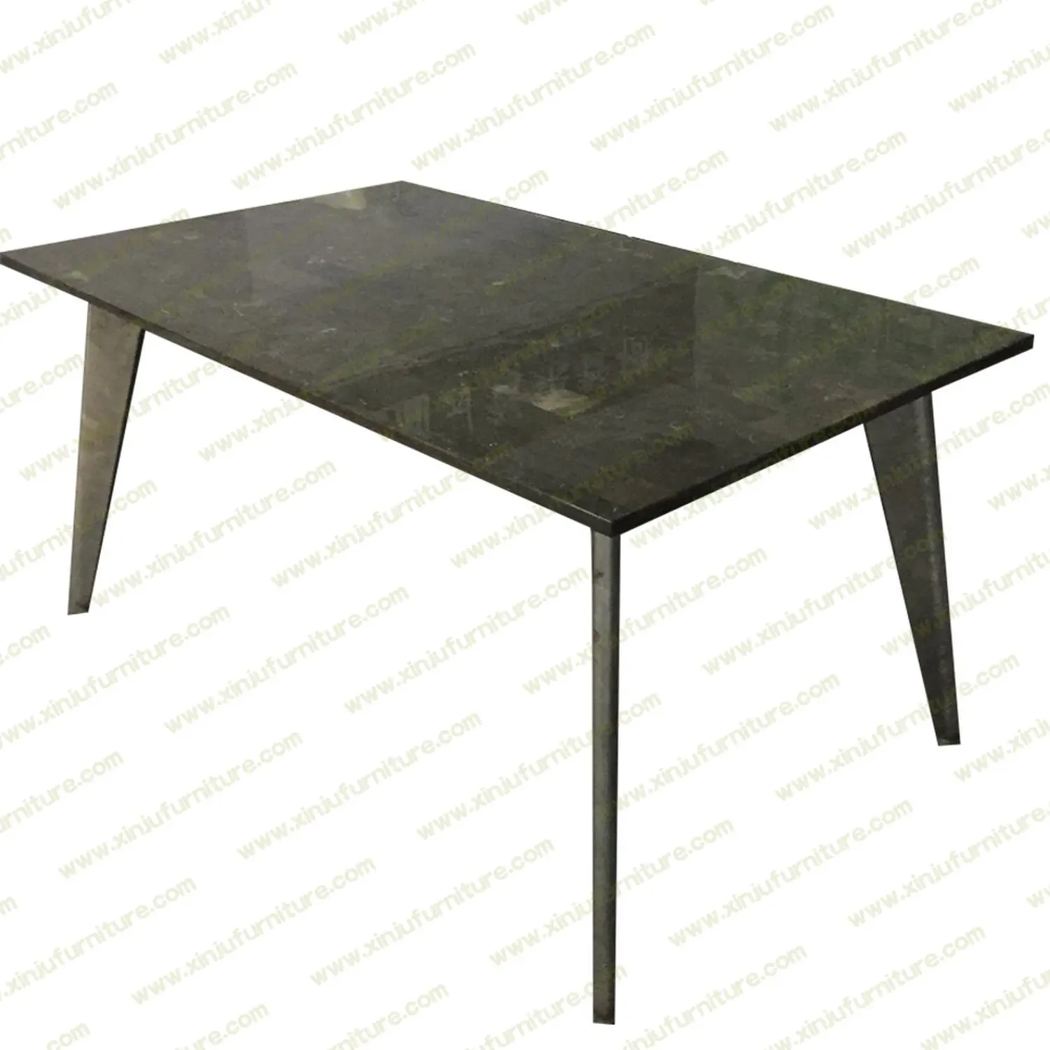 Black marble dining table
