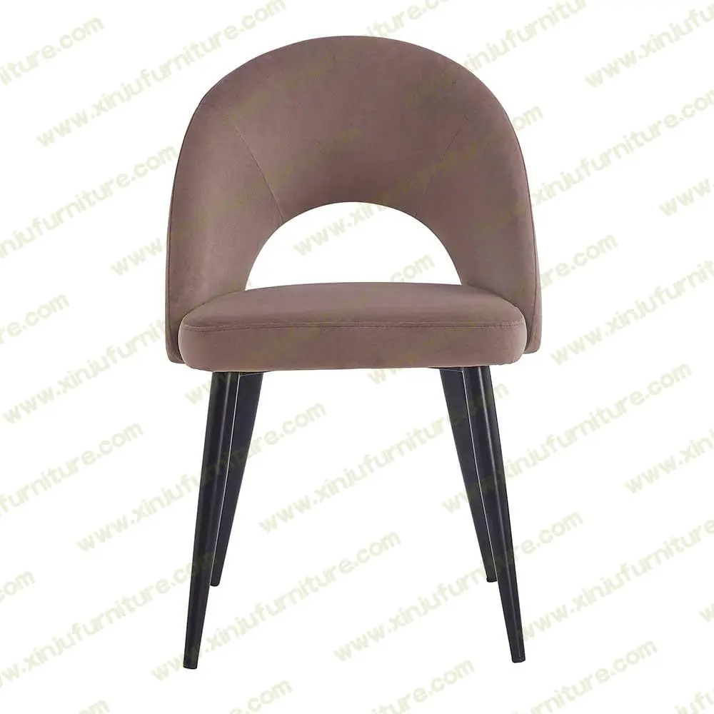 Simple Fabric Upholstered  Dining Room Chai
