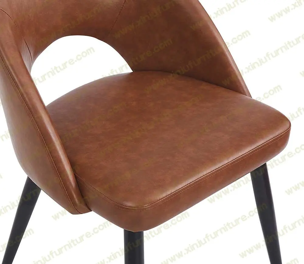 Simple synthetic leather Upholstered  Dining Room Chai